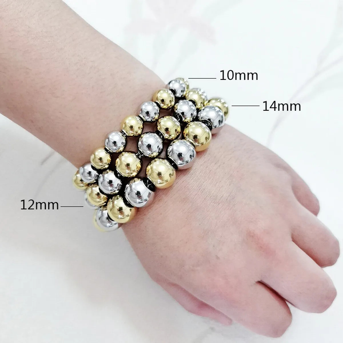 Retro Ball Stainless Steel Plating Men'S Bracelets