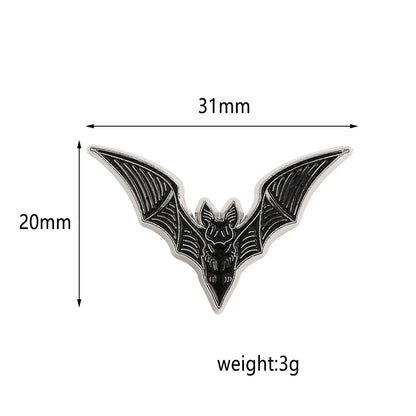 Retro Bat Alloy Enamel Unisex Brooches