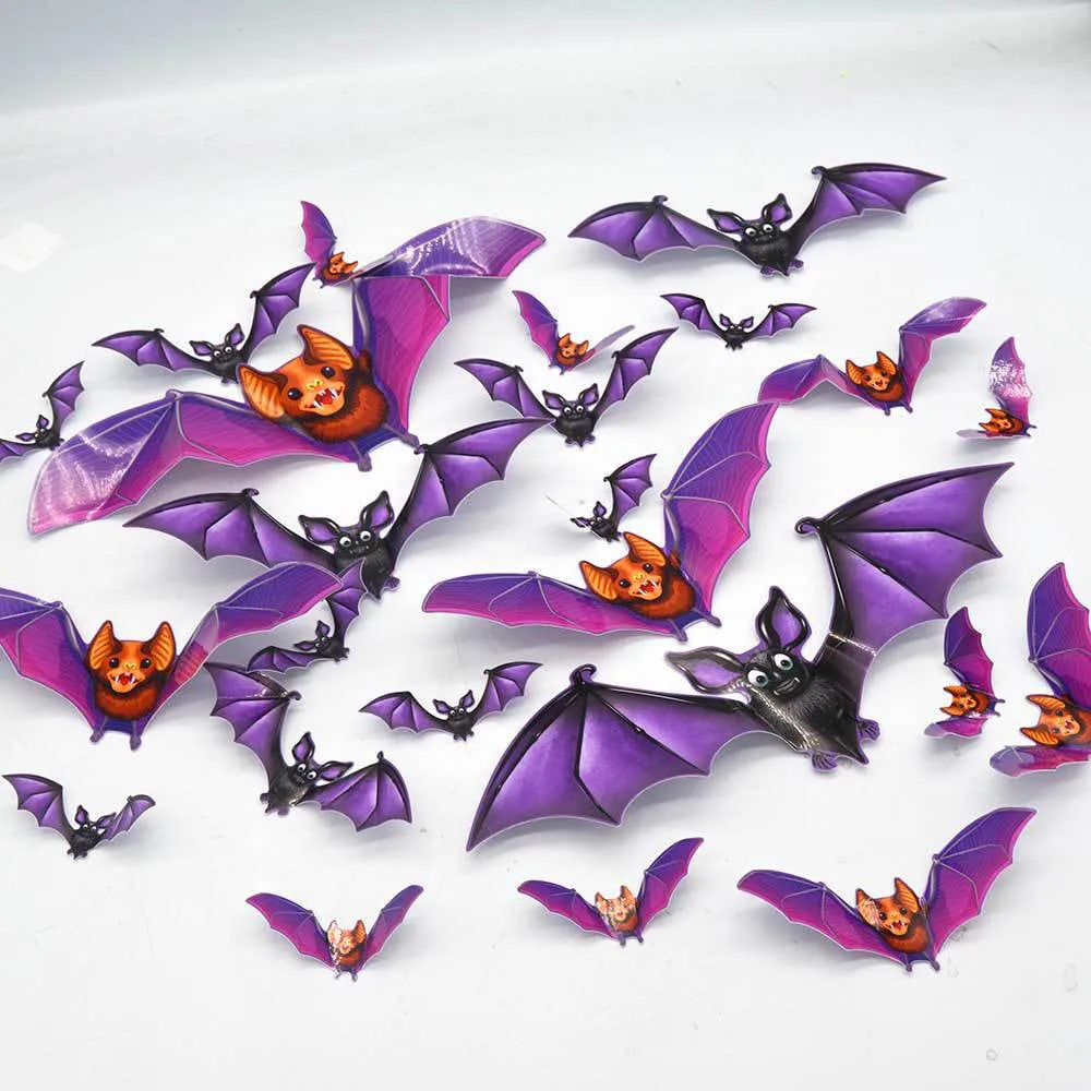 Retro Bat Pvc Wall Sticker