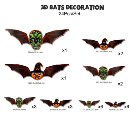 Retro Bat Pvc Wall Sticker