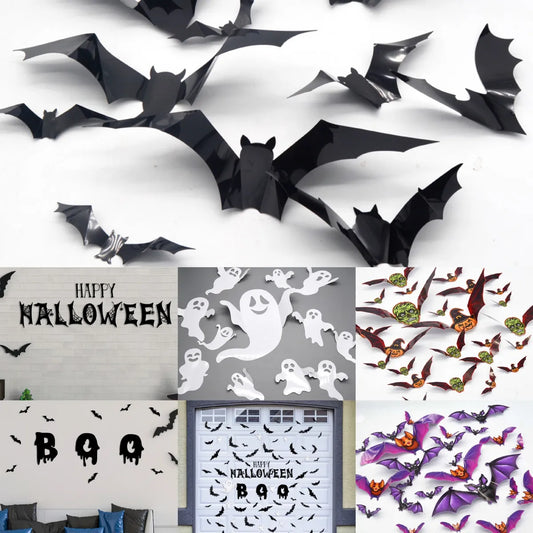 Retro Bat Pvc Wall Sticker