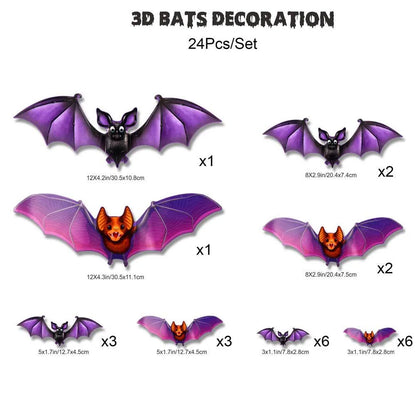 Retro Bat Pvc Wall Sticker