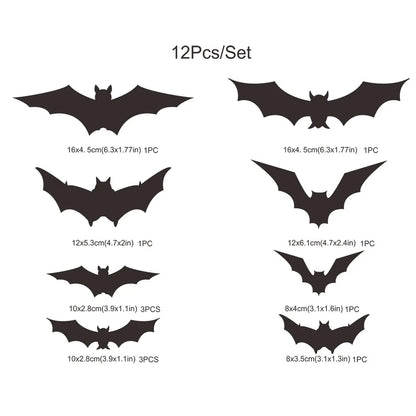 Retro Bat Pvc Wall Sticker