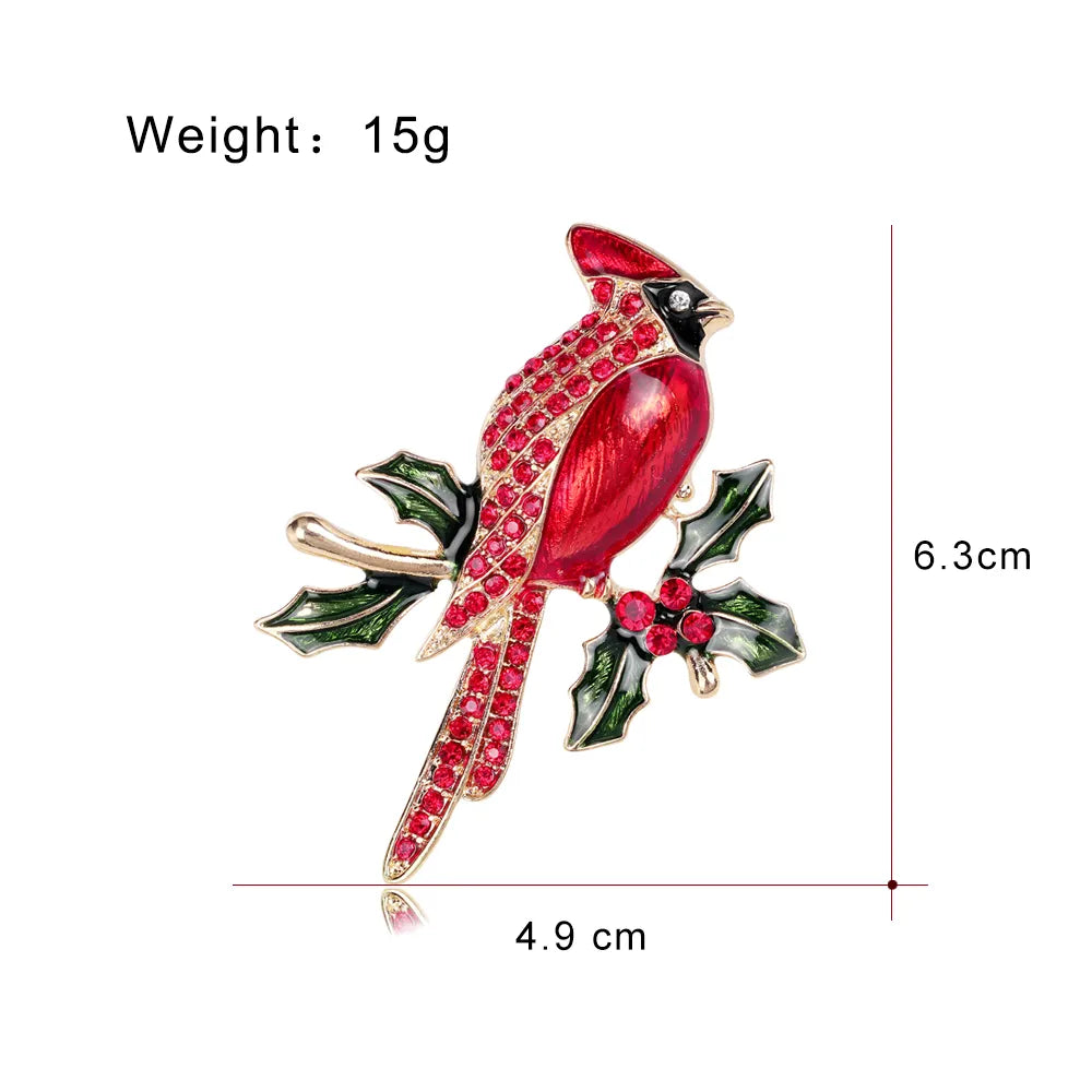 Retro Bird Alloy Inlay Rhinestones Unisex Brooches