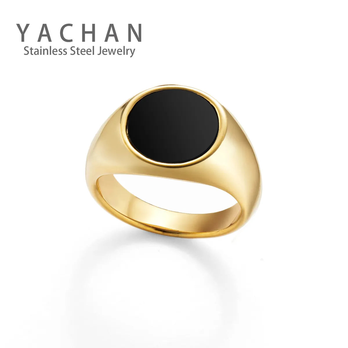 Retro Black Oil Dripping Stainless Steel Ring New Simple Rings