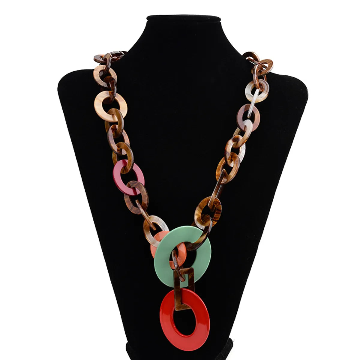 Retro Bohemian Classic Style Geometric Resin Women'S Necklace