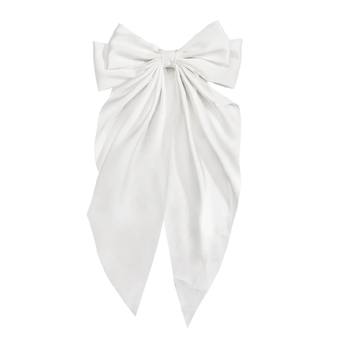 Women'S Retro Bow Knot Satin Material Handmade Hair Clip