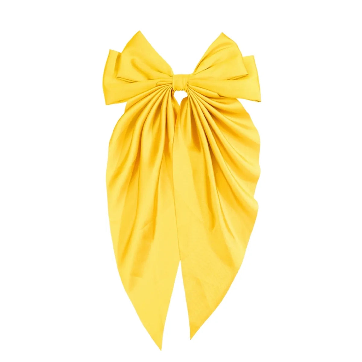 Women'S Retro Bow Knot Satin Material Handmade Hair Clip