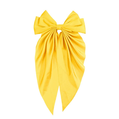 Women'S Retro Bow Knot Satin Material Handmade Hair Clip