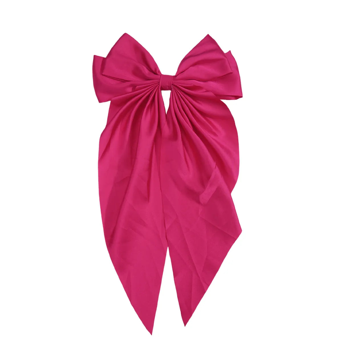 Women'S Retro Bow Knot Satin Material Handmade Hair Clip