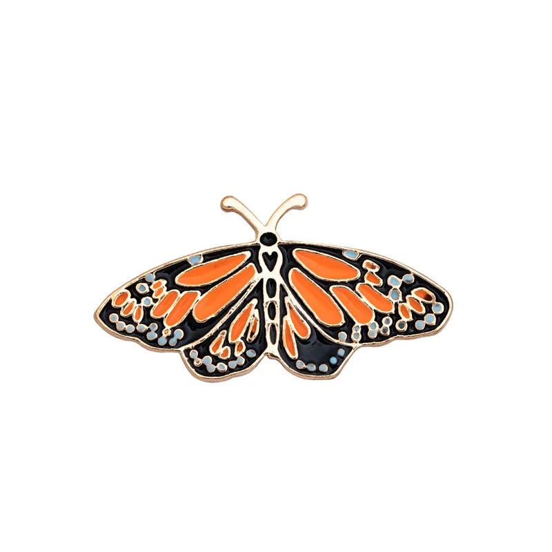 Retro Butterfly Alloy Enamel Unisex Brooches