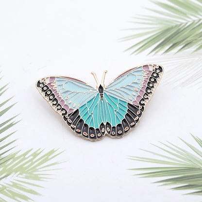 Retro Butterfly Alloy Enamel Unisex Brooches