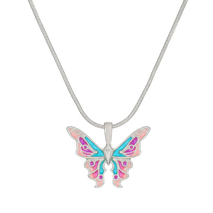 Retro Butterfly Alloy Women'S Pendant Necklace 1 Piece