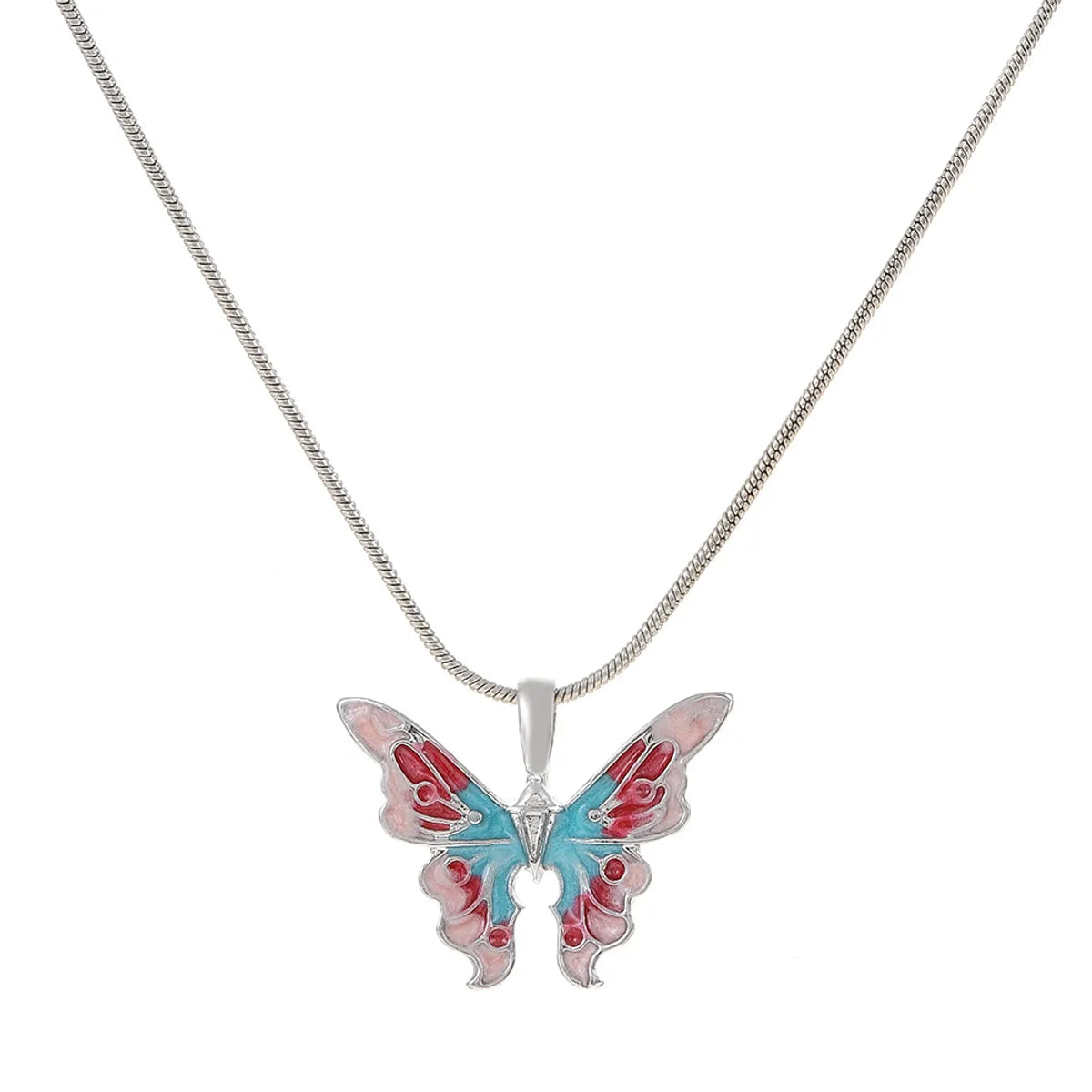 Retro Butterfly Alloy Women'S Pendant Necklace 1 Piece