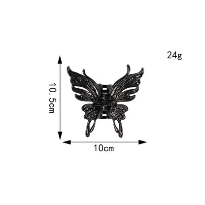 Retro Butterfly Plastic Resin Hair Claws 1 Piece