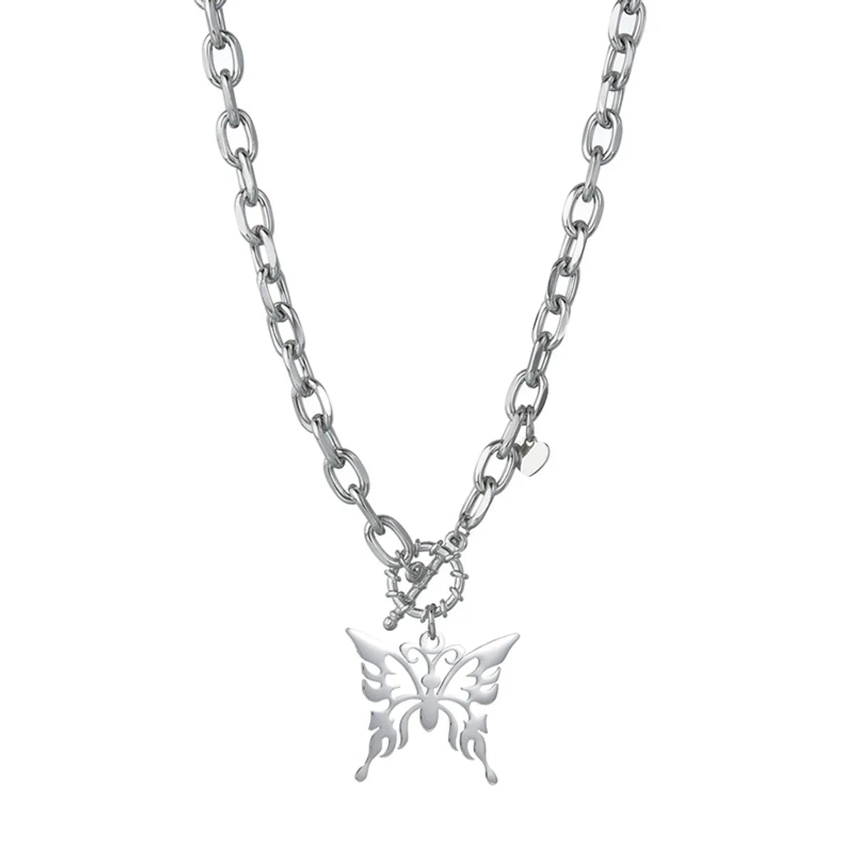 Butterfly Stainless Steel Polishing Necklace