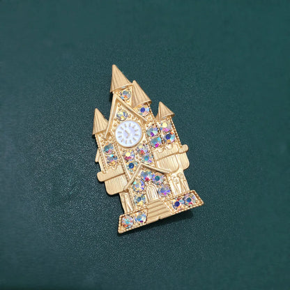 Retro Cartoon Alloy Inlay Rhinestones Unisex Brooches