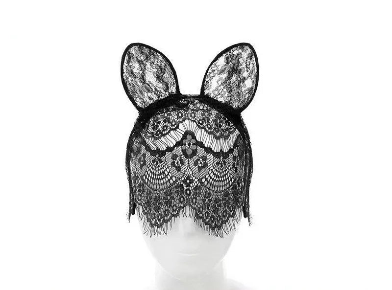 Retro Cat Ears Lace Handmade Hair Band 1 Piece