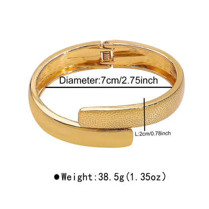 Retro Classic Style Color Block Solid Color Alloy Wholesale Bangle