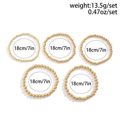 Retro Classic Style Round Ccb Wholesale Bracelets