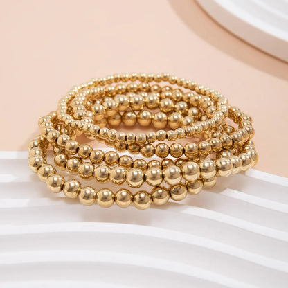 Retro Classic Style Round Ccb Wholesale Bracelets