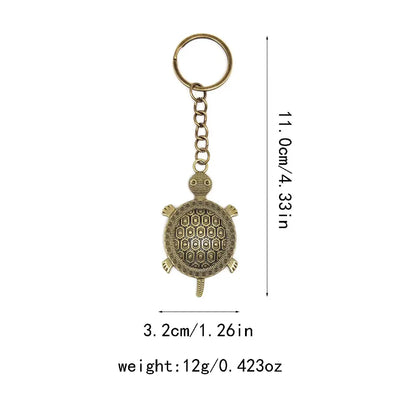 Retro Classic Style Tortoise Alloy Plating Bag Pendant Keychain