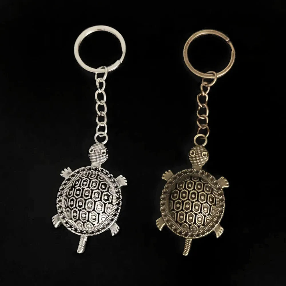 Retro Classic Style Tortoise Alloy Plating Bag Pendant Keychain