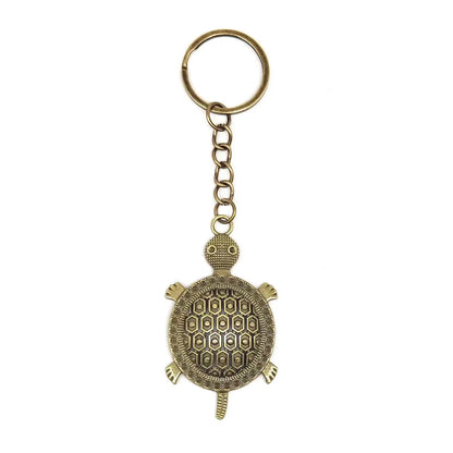 Retro Classic Style Tortoise Alloy Plating Bag Pendant Keychain