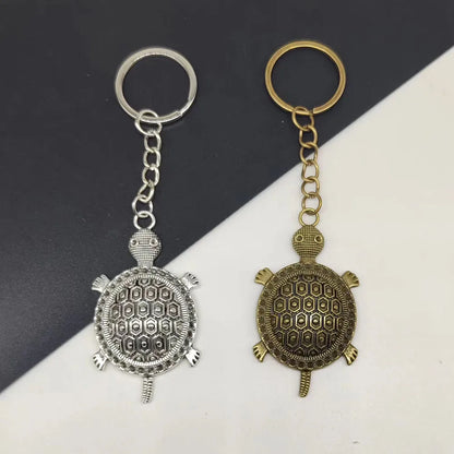 Retro Classic Style Tortoise Alloy Plating Bag Pendant Keychain