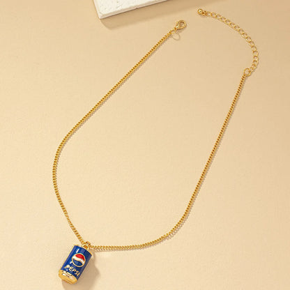 Retro Coke Alloy Plating Gold Plated Women's Pendant Necklace