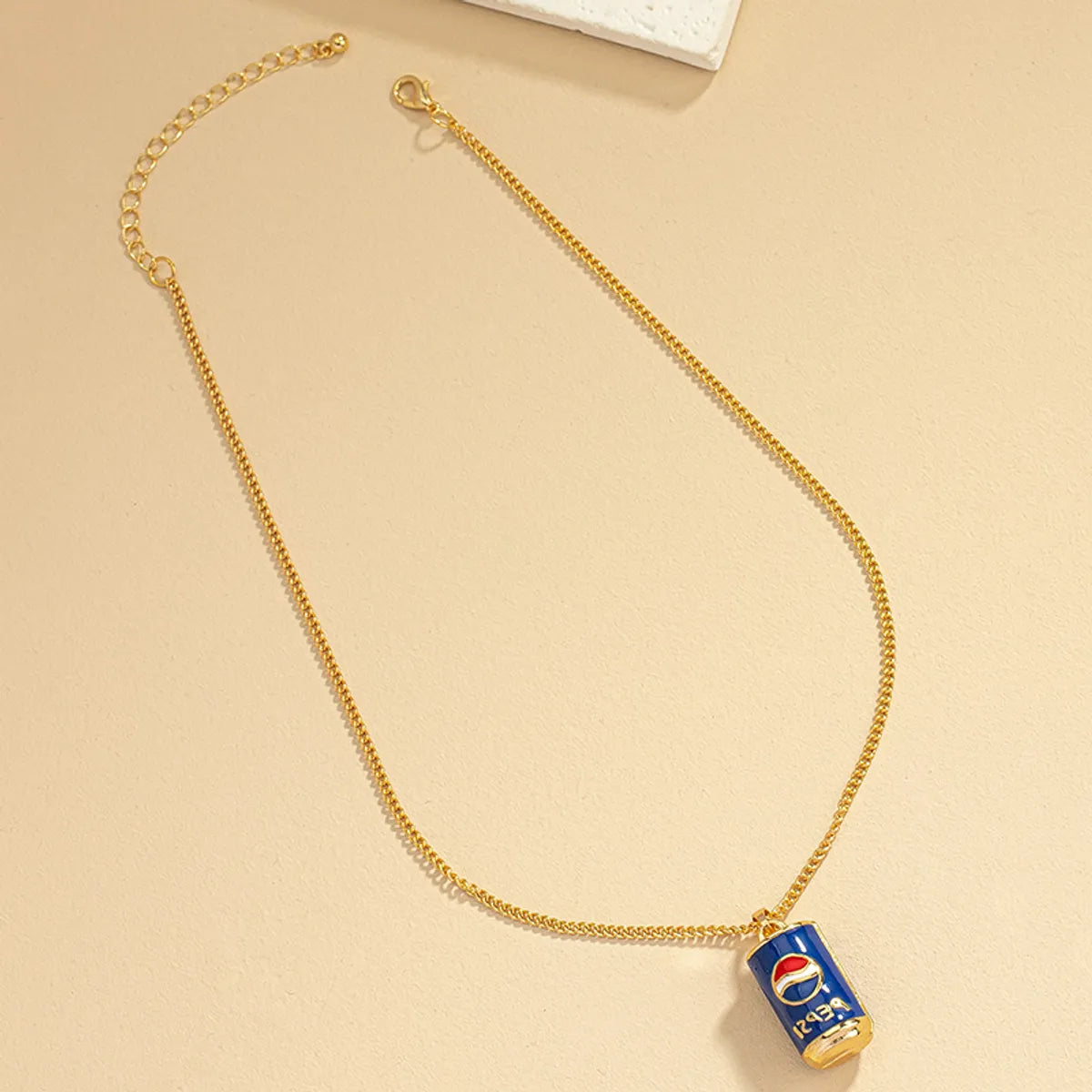 Retro Coke Alloy Plating Gold Plated Women's Pendant Necklace