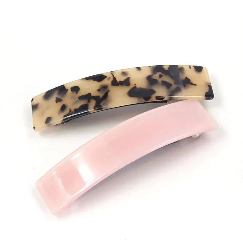 Retro Colorful Leopard Acetic Acid Sheets Handmade Hair Clip