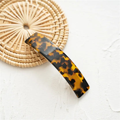 Retro Colorful Leopard Acetic Acid Sheets Handmade Hair Clip