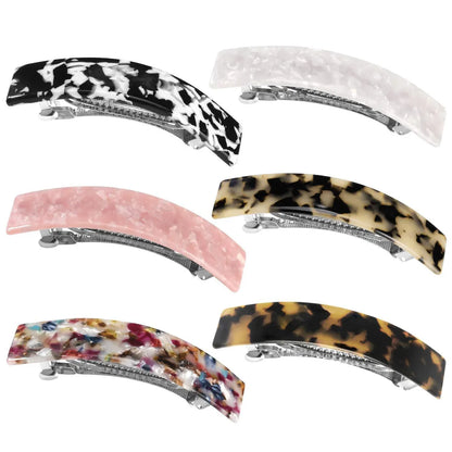 Retro Colorful Leopard Acetic Acid Sheets Handmade Hair Clip