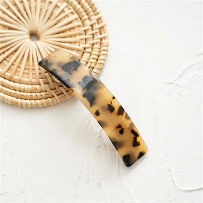 Retro Colorful Leopard Acetic Acid Sheets Handmade Hair Clip