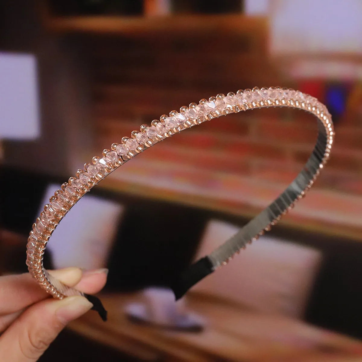 Retro Colorful Rhinestone Artificial Crystal Hair Band