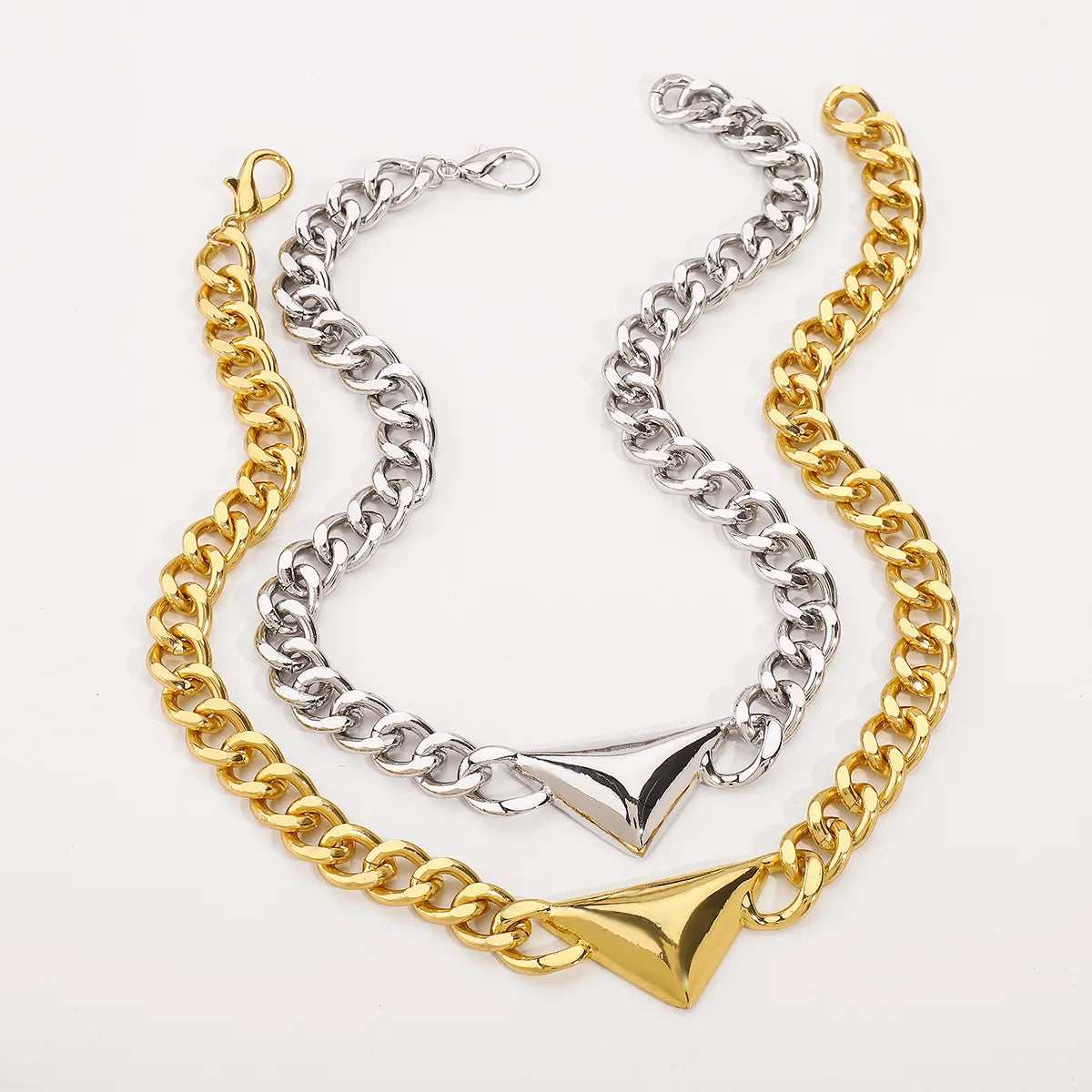 Retro Commute Triangle Alloy Women'S Jewelry Set