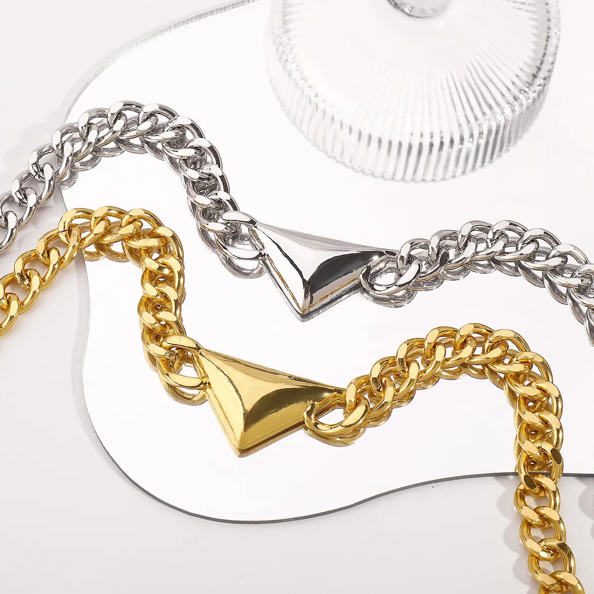 Retro Commute Triangle Alloy Women'S Jewelry Set