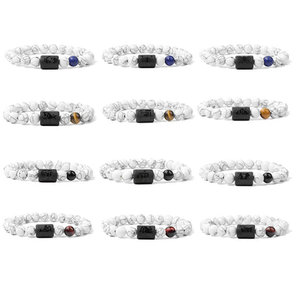 Retro Constellation Natural Stone Beaded Bracelets