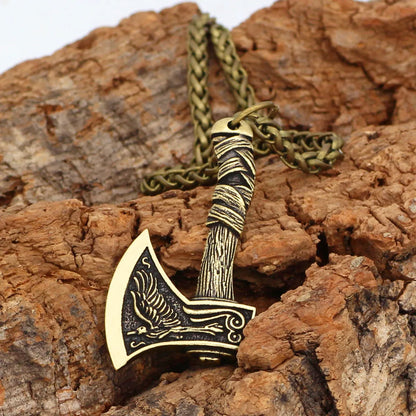 Retro Cool Style Axe Alloy Plating Men'S Pendant Necklace