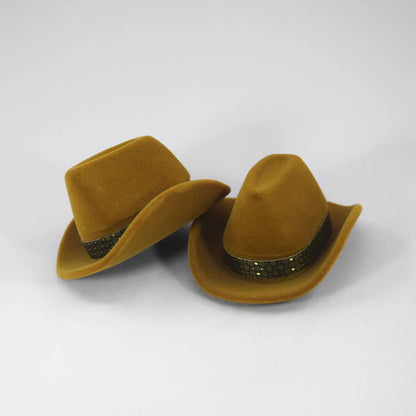 Retro Cowboy Hat Nylon Jewelry Boxes