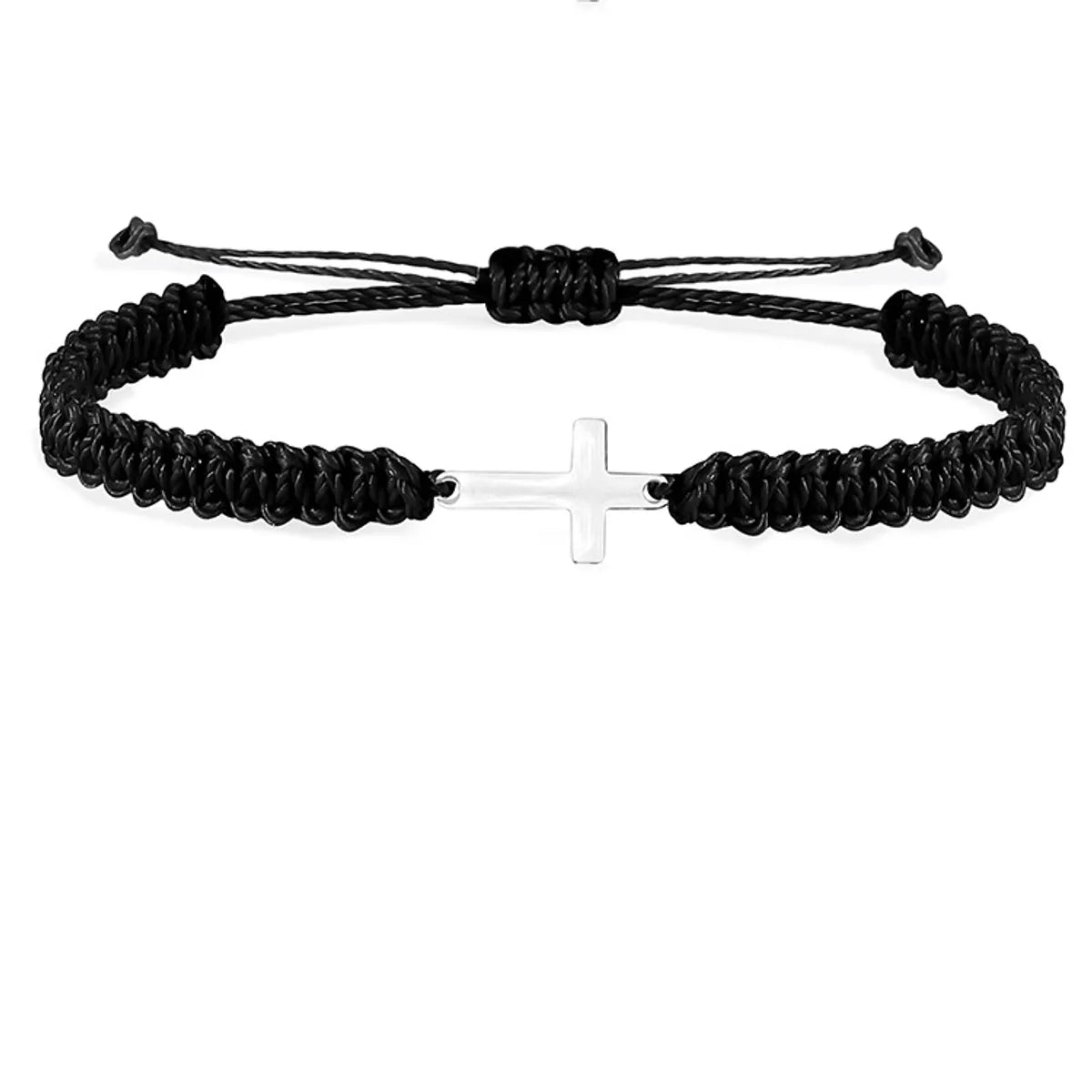 Retro Cross Stainless Steel Rope Bracelets