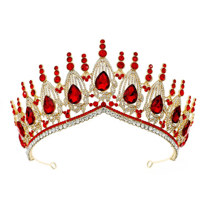 Retro Crown Alloy Inlay Rhinestones Crown