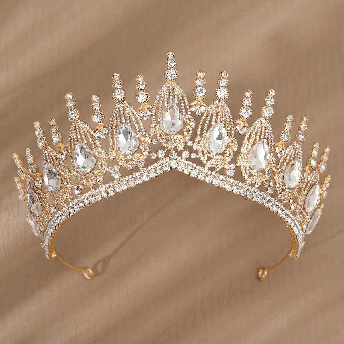 Retro Crown Alloy Inlay Rhinestones Crown