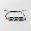 Retro Devil'S Eye Glass Rope Women'S Bracelets