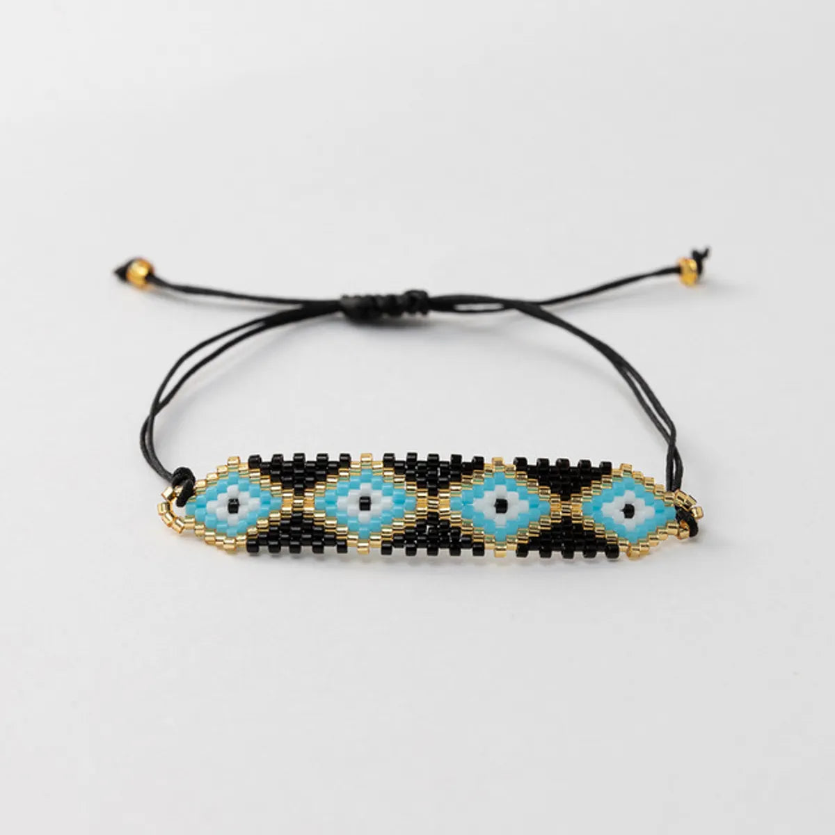 Retro Devil'S Eye Glass Rope Women'S Bracelets