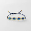 Retro Devil'S Eye Glass Rope Women'S Bracelets