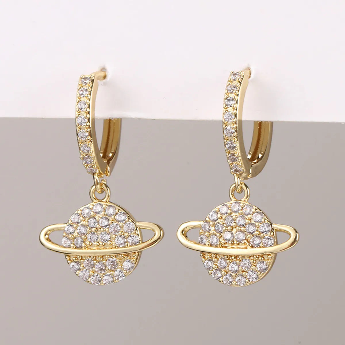 1 Pair Retro Devil'S Eye Heart Shape Butterfly Inlay Copper Zircon Drop Earrings