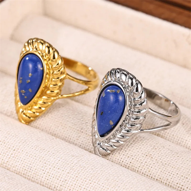 Retro Devil'S Eye Stainless Steel Plating Gold Plated Rings