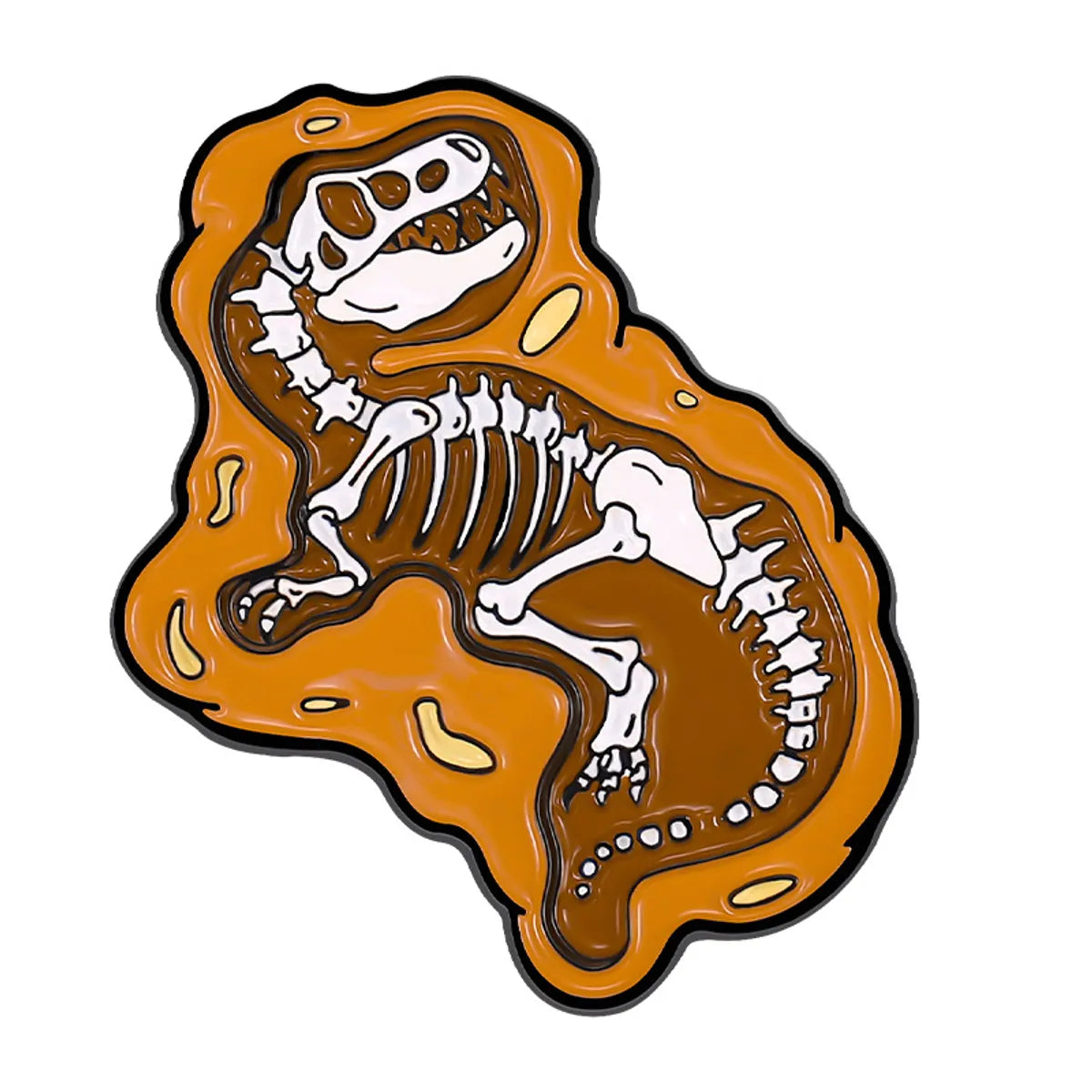 Retro Dinosaur Skull Alloy Stoving Varnish Unisex Brooches